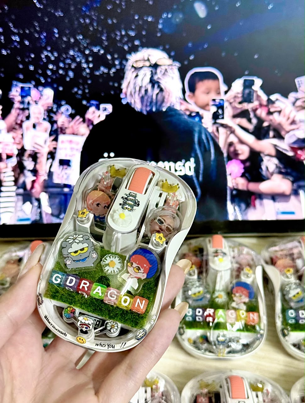 G-Dragon Wireless RGB Mouse, Customizable, with Names