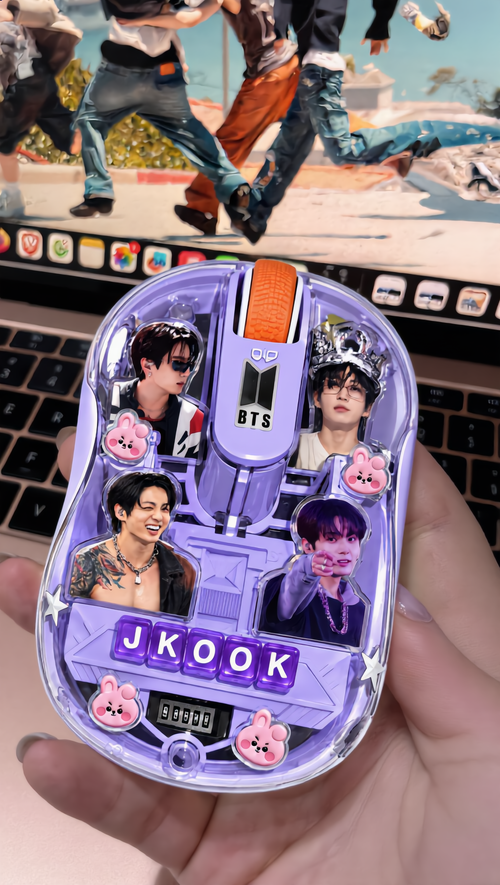 BTS Charm Mouse — Wireless RGB Mouse, Customizable, with Names